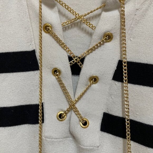 Michael Michael Kors striped pullover sweater. - Picture 2 of 7